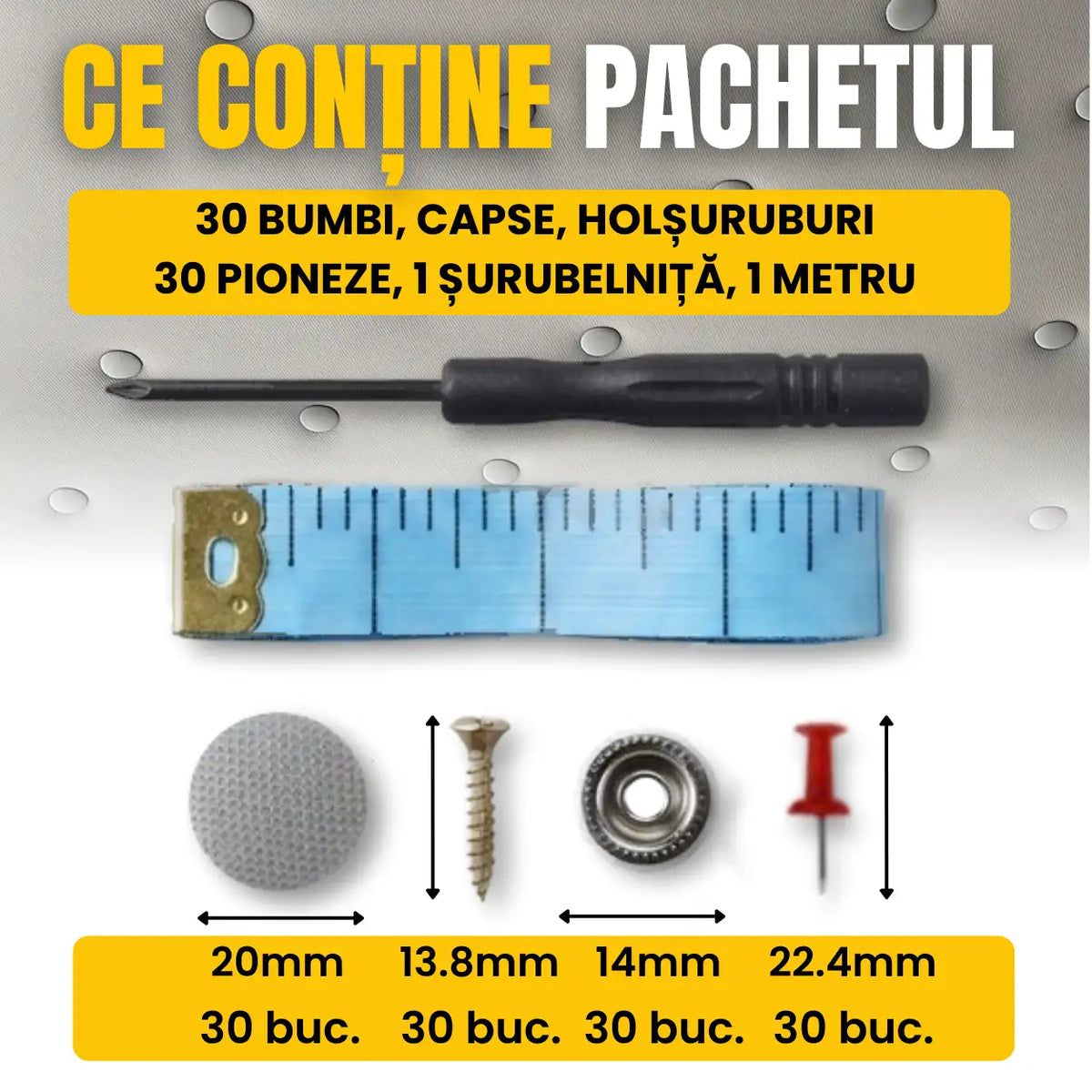 Kit reparație plafon auto rapid si simplu "EASY FIX"